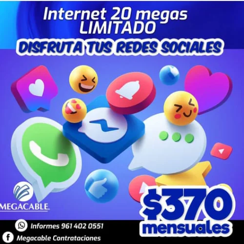 Paquete Internet 20Mb ILIMITADO